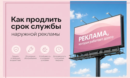Как продлить срок службы наружной рекламы в  Анжере-Судженске